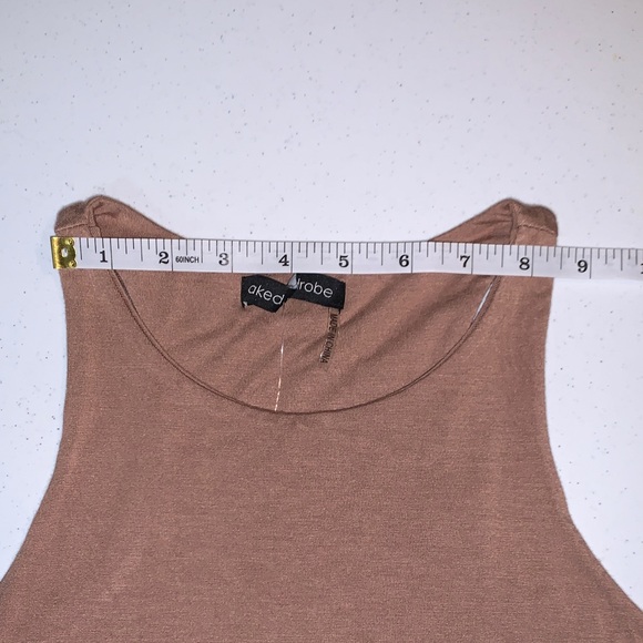 Naked Wardrobe Tan Cropped Tank - Picture 5 of 8